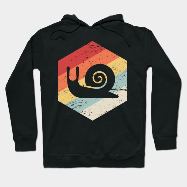 Retro 70s Vintage Snail Hoodie by MeatMan